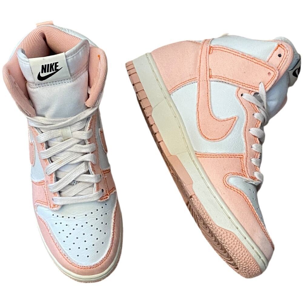 Nike Dunk High 1985 Arctic Orange Denim Sneaker DV1143-800 Womens Size US 8